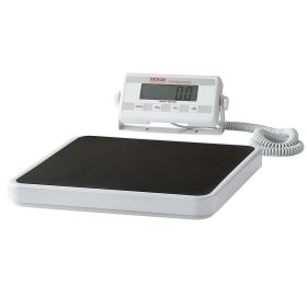 VEVOR Portable Medical Scale, Professional Digital Physician Scale for Weighing - with Anti-Slip Mat, 2 Units (kg/lb), Hold & Tare Function
