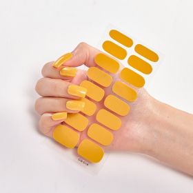 Pure Color 16 Nail Stickers (Option: CS0018-2PCS)