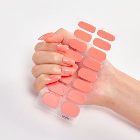 Pure Color 16 Nail Stickers (Option: CS0028-1PC)